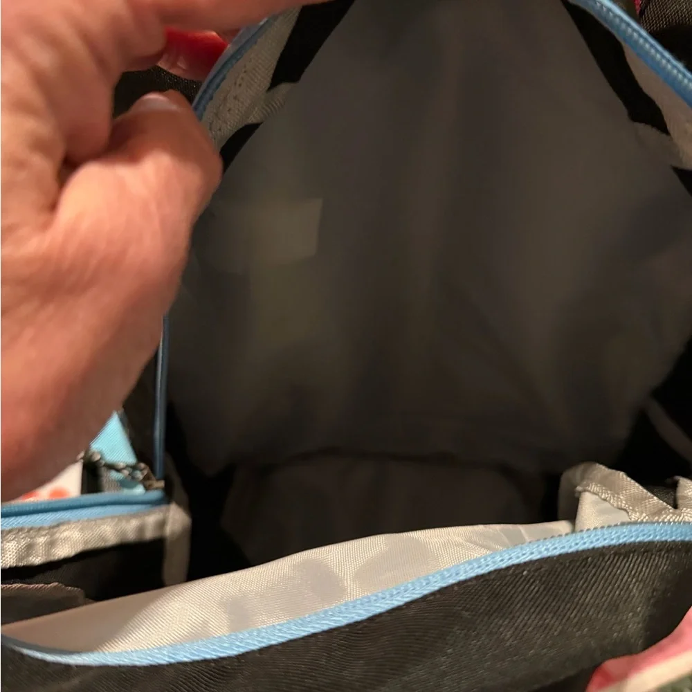 Patagonia Black Backpack with Pink and Blue Accents - Picture 4 of 7